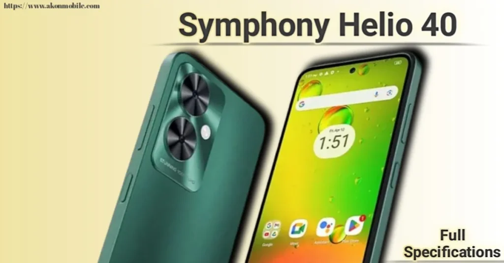 Symphony Helio 40 Price In Bangladesh and Full Specifications